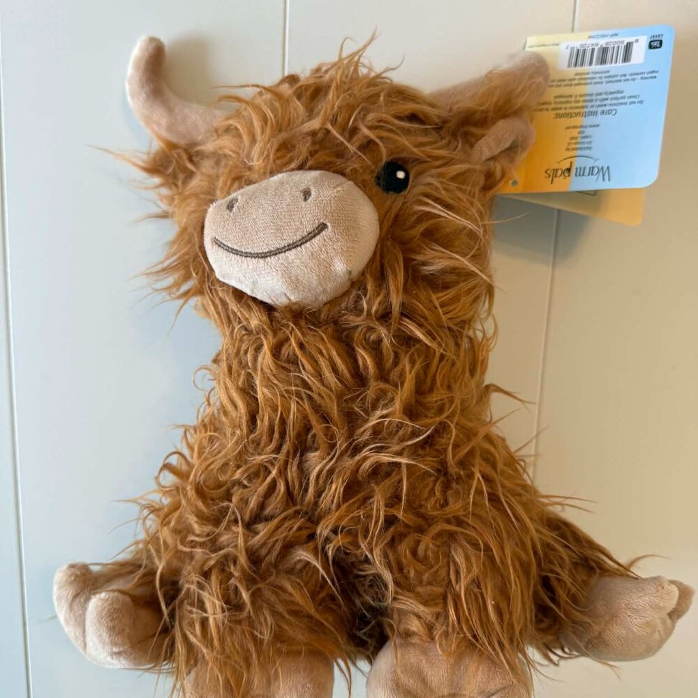 Henry Highland Cow Warm Pals Plush | Microwaveable Lavender | NWT
